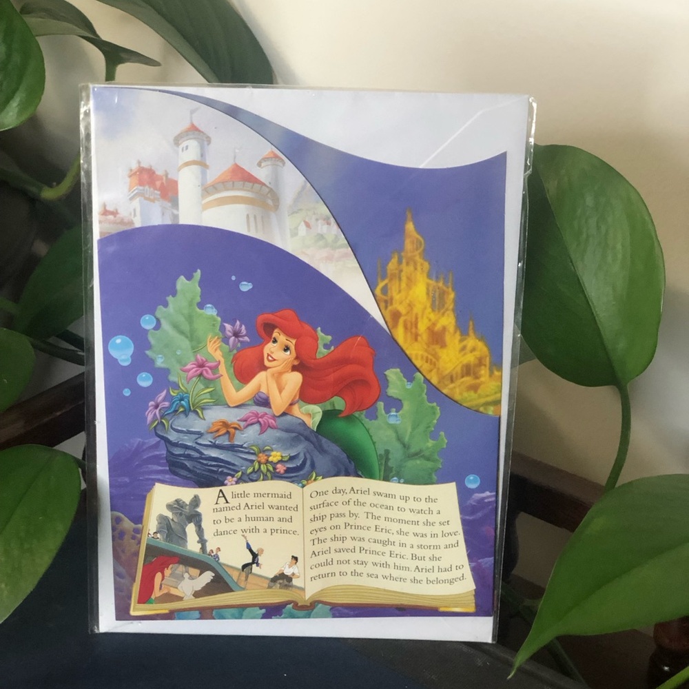 2007 Disney Ariel Storybook Greeting Card